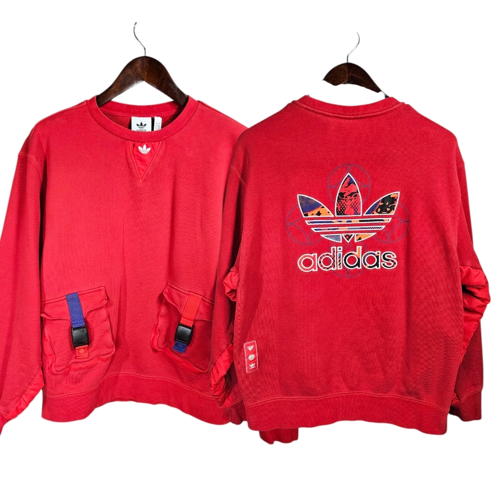 adidas LNY Crew Sweatshirt Small